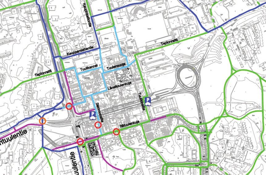 3.2.7 Liikenne Kilpailualue sijaitsee erinomaisten joukkoliikenneyhteyksien ja palvelujen lähellä Tapiolan uudistuva liikekeskus ja bussiterminaali, sekä tuleva metroasema sijaitsevat noin 100 150