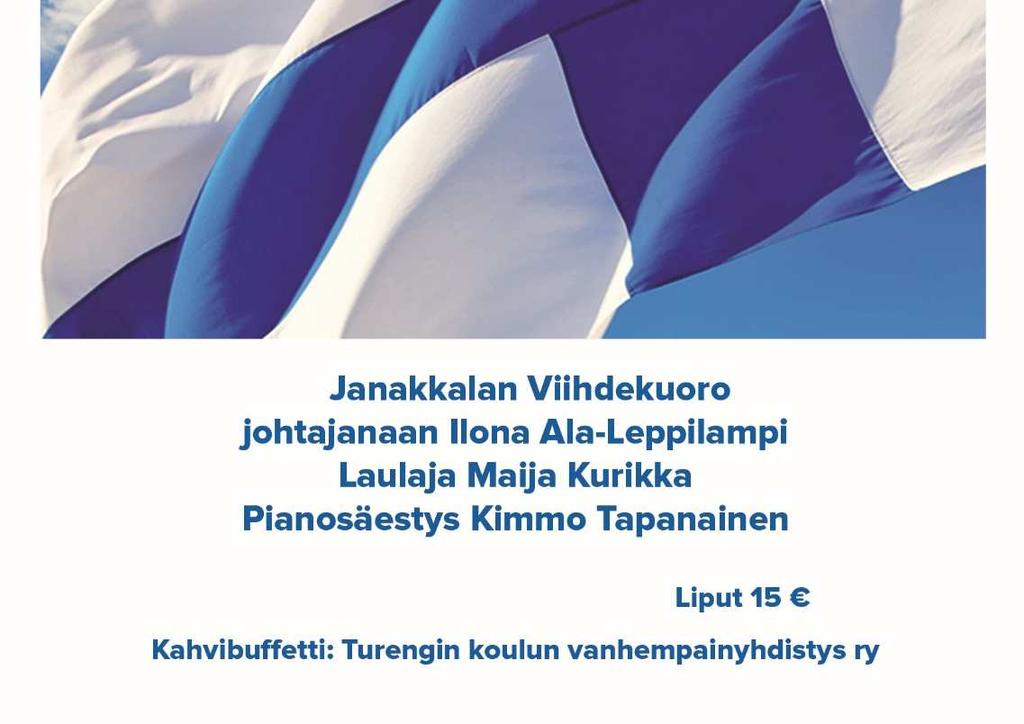 vuosituhannen musiikkiin. Konsertissa esiintyvää Janakkalan Viihdekuoroa johtaa Ilona Ala-Leppilampi.