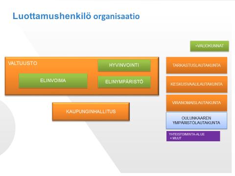 kaupunginhallitus sekä kaupunginjohtaja tukenaan johtoryhmä.