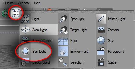 45 (70) 4.7 Aurinkovalo (Sun light) Aurinkovalo (Sun light) on Cinema 4D:n mukana tuleva auringonvaloa simuloiva valo-objekti.