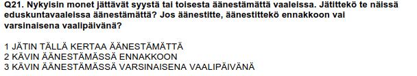 Ylen kuntavaalikone 2017, vastausskaala 5-portainen Likert