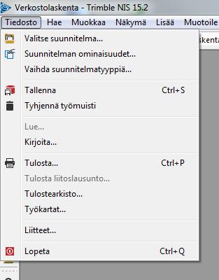 41 o Toiminnolla tallennetaan suunnitelmaan tehdyt muutokset. Muutoksia tehtäessä tulee asettaa oikea mittauserä.