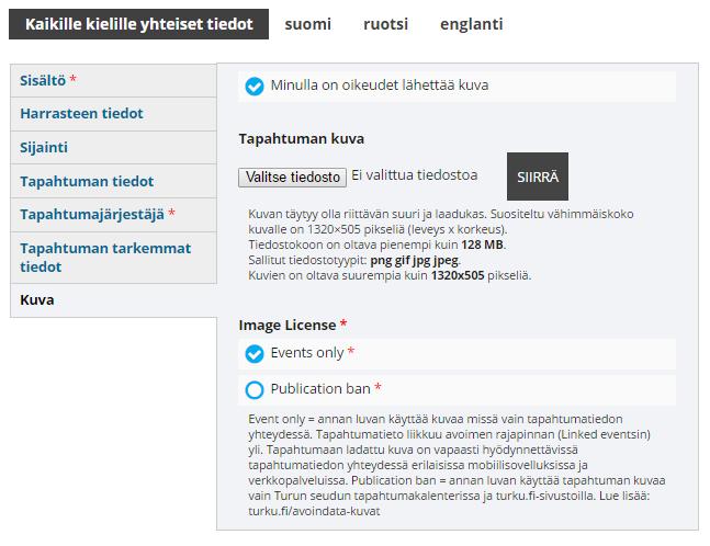 Kuva 11 Kuva Kuvakoko: 1320 x 505 px Kuva noin 1MB kokoinen Kuva voi olla isompi, mutta kuva leikkautuu automaattisesti. Älä käytä kuvaa, jossa on tekstiä.
