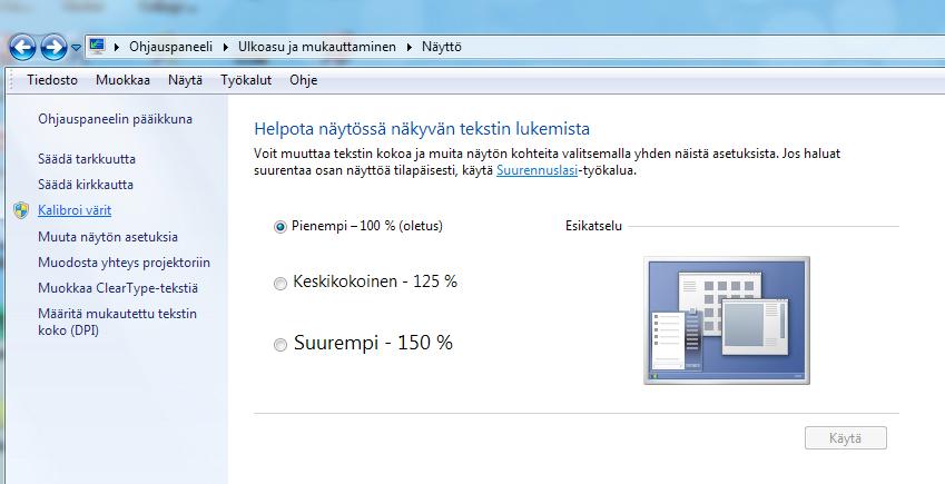 Liite 1 15 KUVANKÄSITTELY NÄYTÖN KALIBROINTI JA PROFILOINTI Ennen kuvankäsittelyä monitorin oikein kalibrointi ja profilointi on tärkeää oikeanlai- sen lopputuloksen kannalta varsinkin, jos kuva on