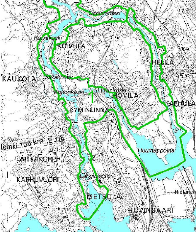 26(131) Kuva 11. Kymijoen osayleiskaavan eteläisin osa Kotkan kaupunki.