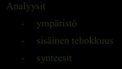 Toiminta ajatus ja arvot antavat tietyt reunaehdot tavoitteille, mutta visio on yritykselle se tahtotila, jonka haluaa saavuttaa