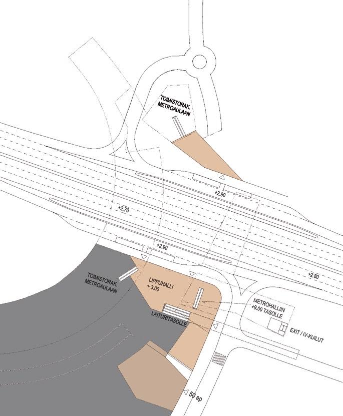 00 connection to Länsiväylä on level