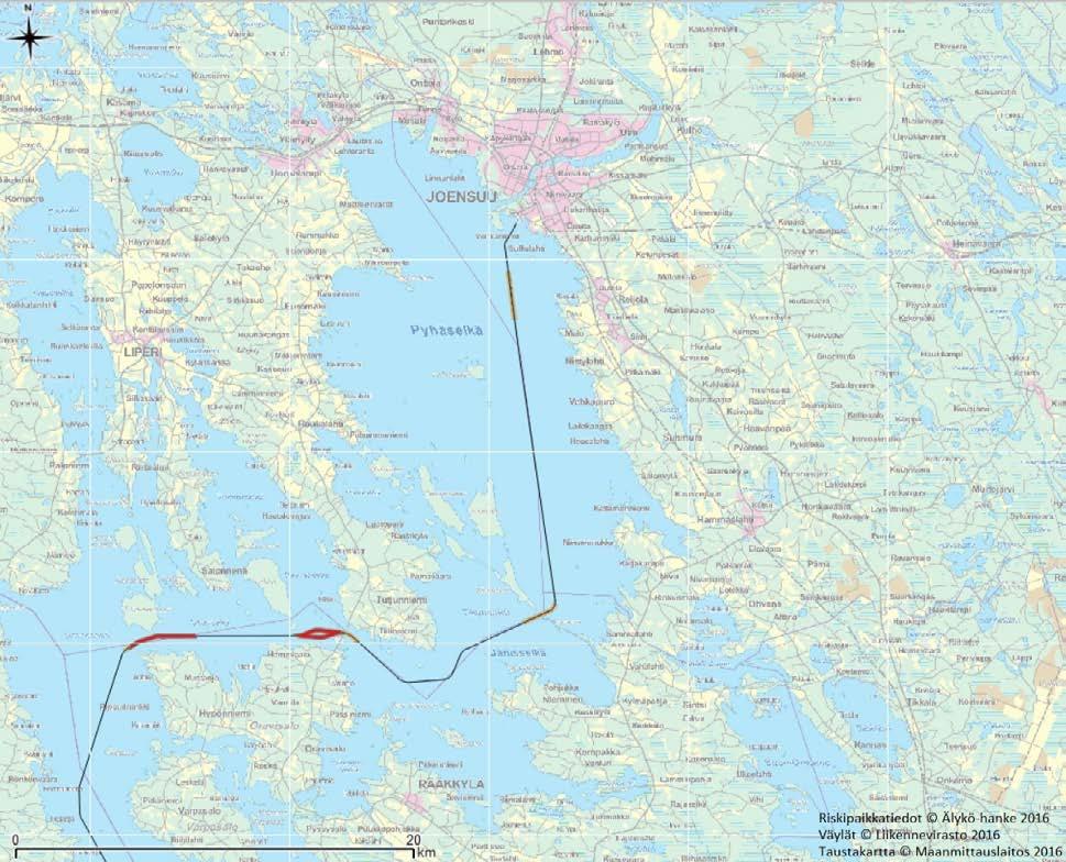 alusonnettomuusriskialueet, eteläinen (kuva Jouni- Juhani