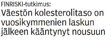 Työikäisistä naisista kuudennes tupakoi päivittäin, miehistä reilu viidennes, vähän koulutetuista naisista 30%, miehistä lähes 40% Ensimmäinen tupakkalaki 1977 (mm.