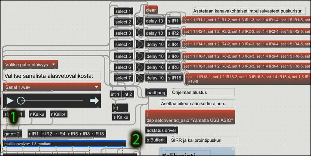 41 Tähän liittyy käyttäjälle suunnatun valinnan siirtäminen painikkeiden sijaan umenu-objektiin, joka nähdään kuvan 25 kohdassa 1.