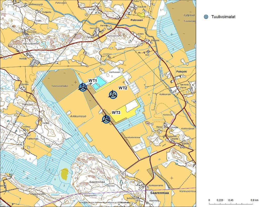 1 Johdanto Selvityksessä arvioidaan Punkalaitumen kunnan alueelle suunnitellun Arkkuinsuon tuulivoimapuiston välkevarjostusvaikutuksia. Tuulipuiston kehityksestä vastaa Punkalaitumen Tuulivoima Oy.