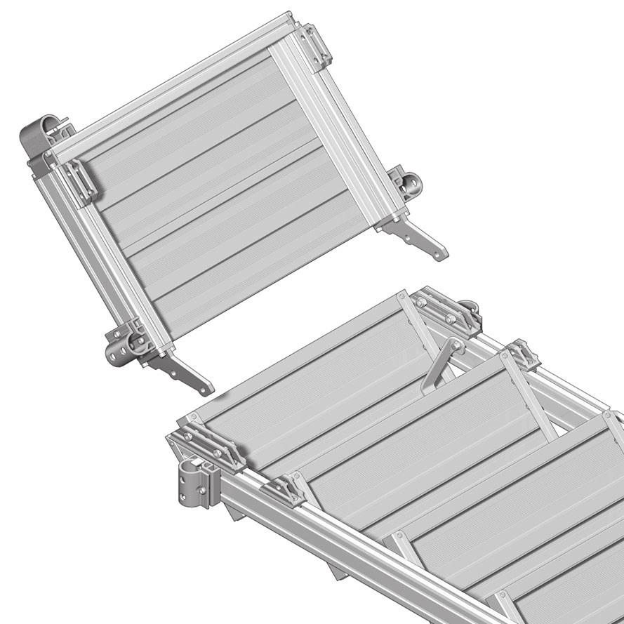 x Installing a platform / Montering af platform / Montera plattformen / Montere plattform / Huoltotason asentaminen 1 8 13 8 1.