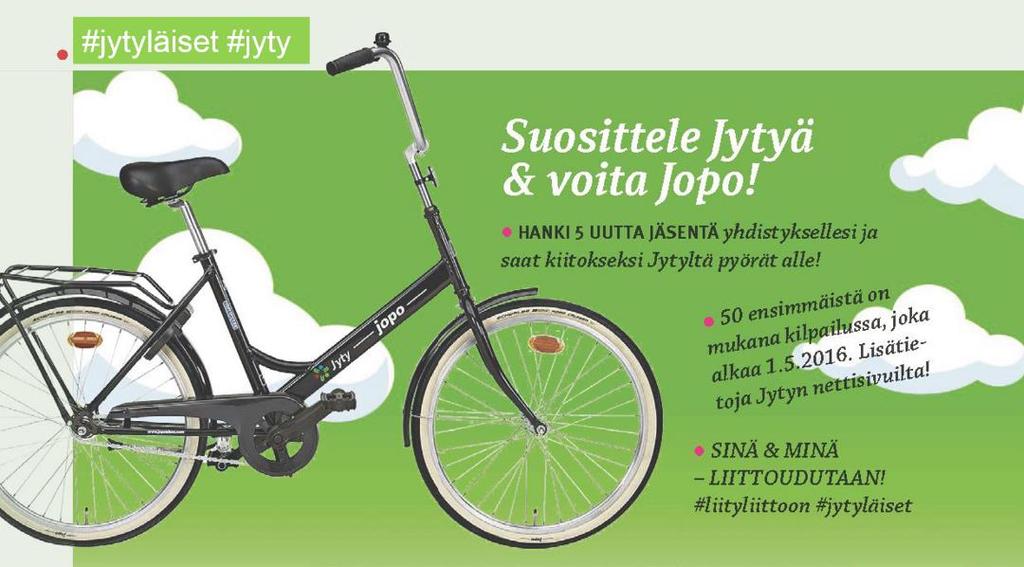 Palkitseminen Jyty-Jopot Jokainen meistä Jytyn jäsenenä hyötyy siitä, että liittomme on jäsenmäärältään mahdollisimman suuri.