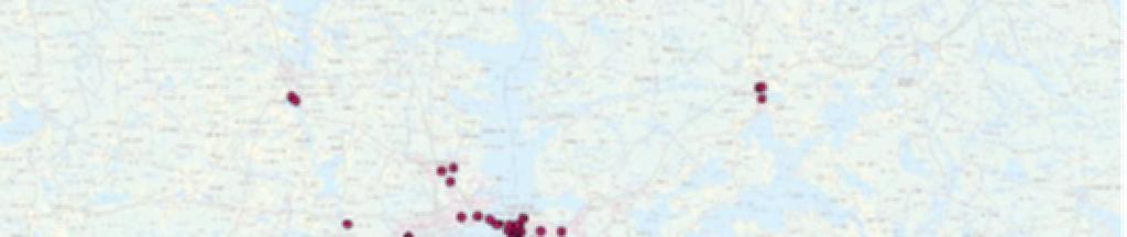 Suurin osa toimipisteistä sijaitsee Tampereen seudulla Muissa kunnissa palvelut ovat usein terveyskeskusten ja sosiaalitoimistojen yhteydessä