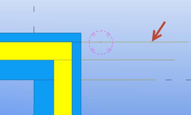 Wall layout connector tekee automaattisesti leikkaukset nurkkaliitokseen, jolloin kerrokset eivät törmäile toisiinsa.