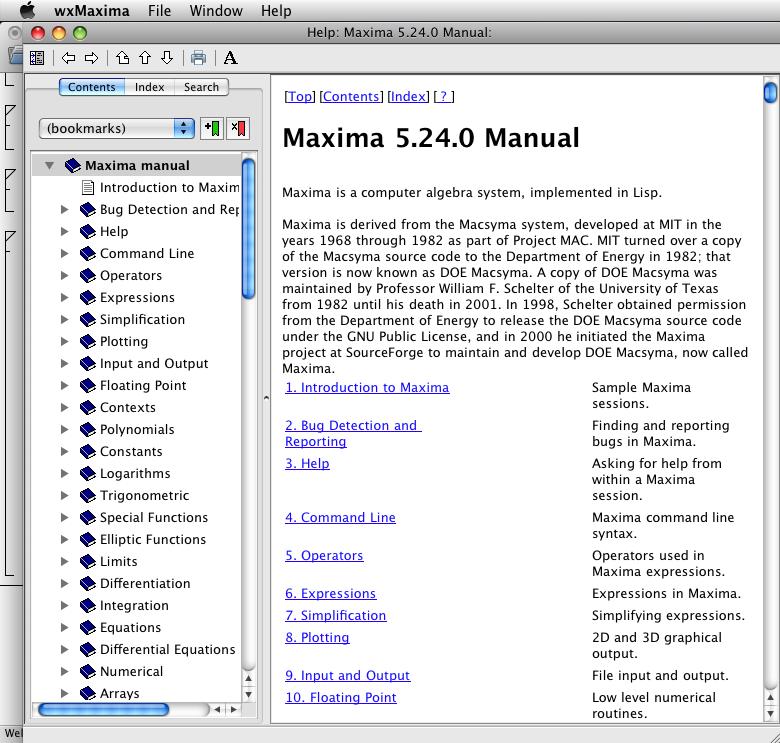 WXMAXIMA-PIKAOPAS 3 Käsikirjaa voi selata sisällön mukaisessa järjestyksessä (Contents)... 2.