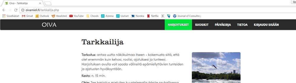jäämiseen Huom. tavoitteena kivun väheneminen?