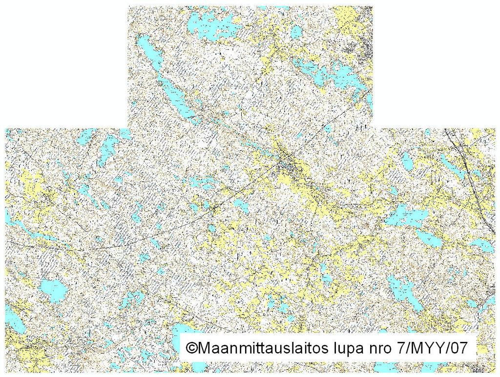 je ei vielä käytä. Kartat ovat mittakaavaltaan 1:25 000 ja ne noudattavat ns. UTMkarttalehtijakoa. Rasteriaineistot ovat tiedostokooltaan isoja.