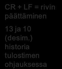 kentän arvo CR LF CR LF Runko-osa Tyhjä rivi käytössä esim.
