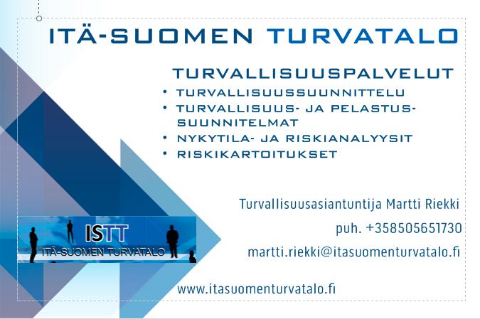 JOENSUU-JUKOLA 2017 33 REETTA VIRTANEN Enon Vanhusten Tuki ry keittiö 013 784 1203, palvelutalo.kotiranta@telemail.