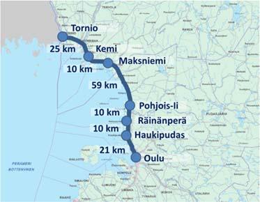 liikenneturvallisuutta. Palvelutasopuutteita on liikenteen sujuvuudessa ja turvallisuudessa. Tien toimivuudessa ja turvallisuudessa on parantamisen varaa.