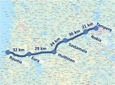 PALVELUTASOANALYYSI (NYKYTILA) Yhteysvälin palvelutasotavoitteilla pyritään hyvään pitkämatkaisen liikenteen ja erityisesti kuljetusten palvelutasoon, liikenneturvallisuuden selvään paranemiseen sekä