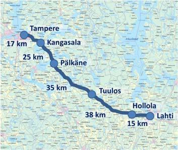 PALVELUTASOANALYYSI (NYKYTILA) Yhteysvälin palvelutasotavoitteilla pyritään hyvään pitkämatkaisen liikenteen ja erityisesti kuljetusten palvelutasoon, liikenneturvallisuuden selvään paranemiseen sekä