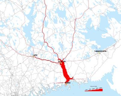 Liite 3 / 47 (56) Vt 15 Kotka Kouvola Yhteysvälin strategiakortti 4/2017 TIEN ROOLI Valtatie 15 Kotkasta Kouvolaan on Kymenlaakson tärkein etelä-pohjoissuuntainen yhteys.