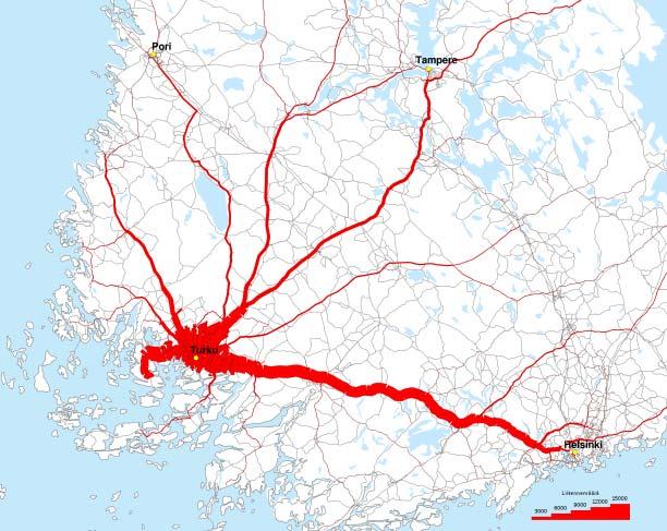 Liite 3 / 53 (56) Kt 40 Turun kehätie Yhteysvälin strategiakortti 4/2017 TIEN ROOLI Turun kehätie on osa TEN-T Scan-Med ydinverkkokäytävän E18 -tietä, kansainvälisesti merkittävintä yhteyttä Turun ja