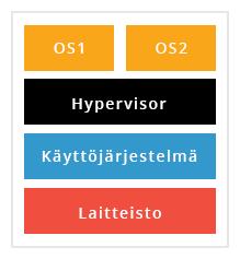 6 Nykyaikaisissa monen palvelimen ympäristössä voi olla useita hypervisoreita, jotka mahdollistavat vikasietoiset järjestelmät.