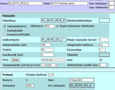 ja kaskadisäätö. Näitä kaikkia voidaan käyttää P- tai PI-säätimenä.