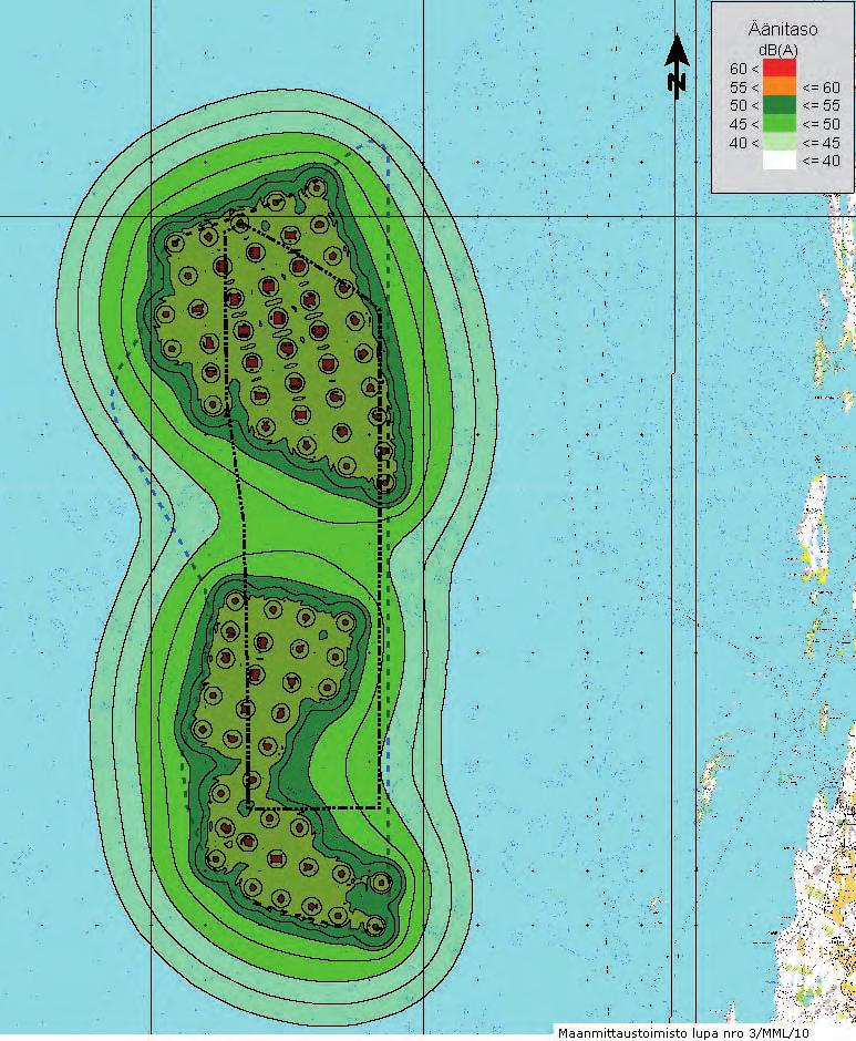 Hankealuetta lähimmät vakituiset ja lomaasunnot sijaitsevat niin etäällä (noin 5 7 km) tuulivoimalaitoksista, että melun vaikutusalueella ei arvioida olevan asutusta.