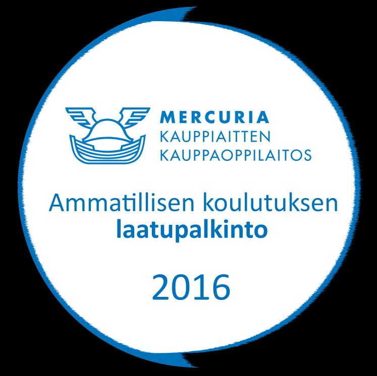 Ammatillisen koulutuksen laatupalkinto 2016