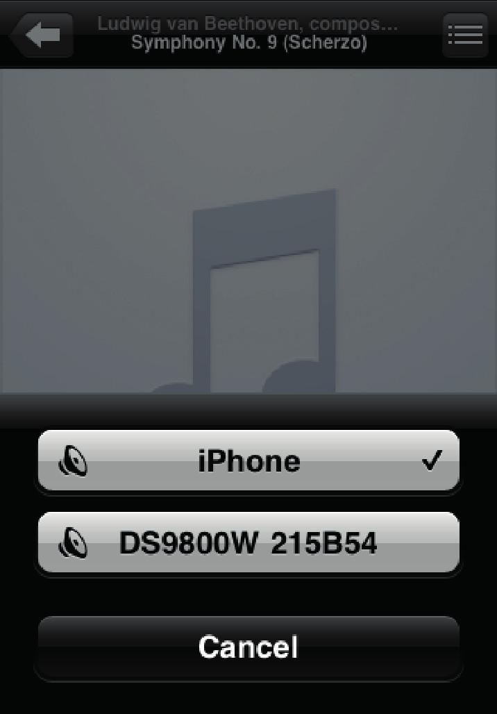 Voit toistaa musiikkia langattomasti, kun varmistat, että ipod touch/iphone/ipad on irrotettu pääkaiuttimen takapaneelin USB-liitännästä.