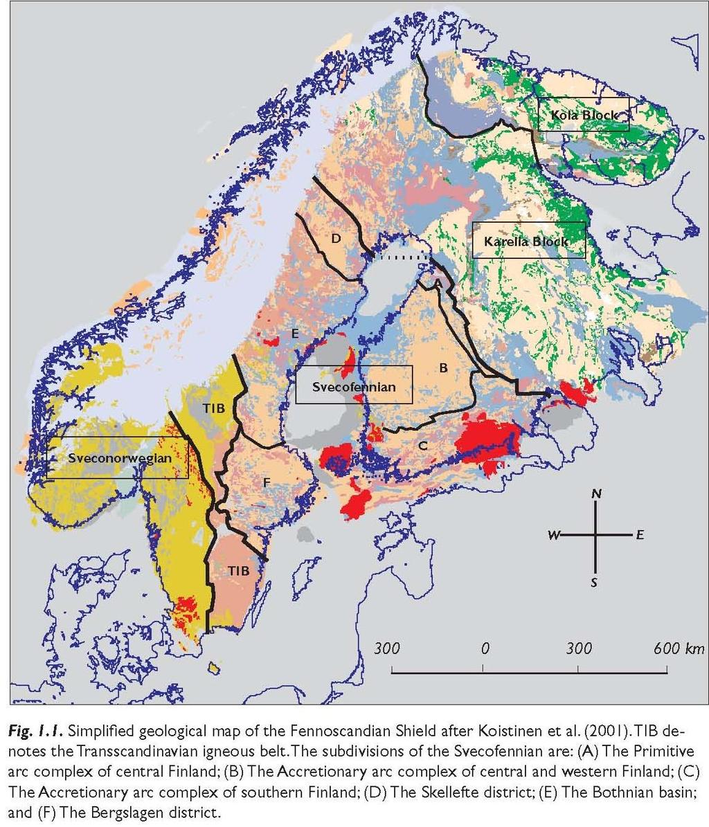 Johdantoa Arkeeinen aika eli 2500 miljoonaa vuotta vanhemmat tapahtumat Karjalaiset muodostumat eli vanhan mantereen päälle kerrostuneet paleoproterotsooiset sedimentit ja vulkaniitit Svekofenniset