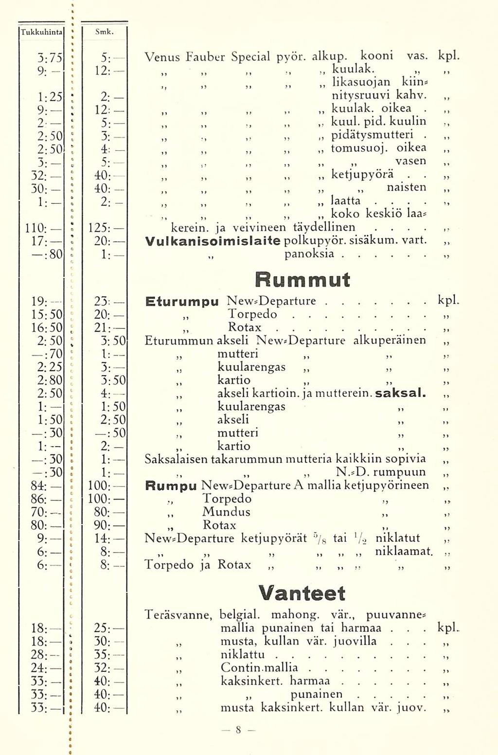 i J 1 I 100: 100: j 1: Vulkanisoimislaite Saksalaisen Torpedo mallia kuularengas kaksinkert Tukkuhinta Smk c 3; 75 ; 5: Venus Fauber Special pyör alkup kooni vas kpl 9: : 12; kuulak likasuojan kiin 1