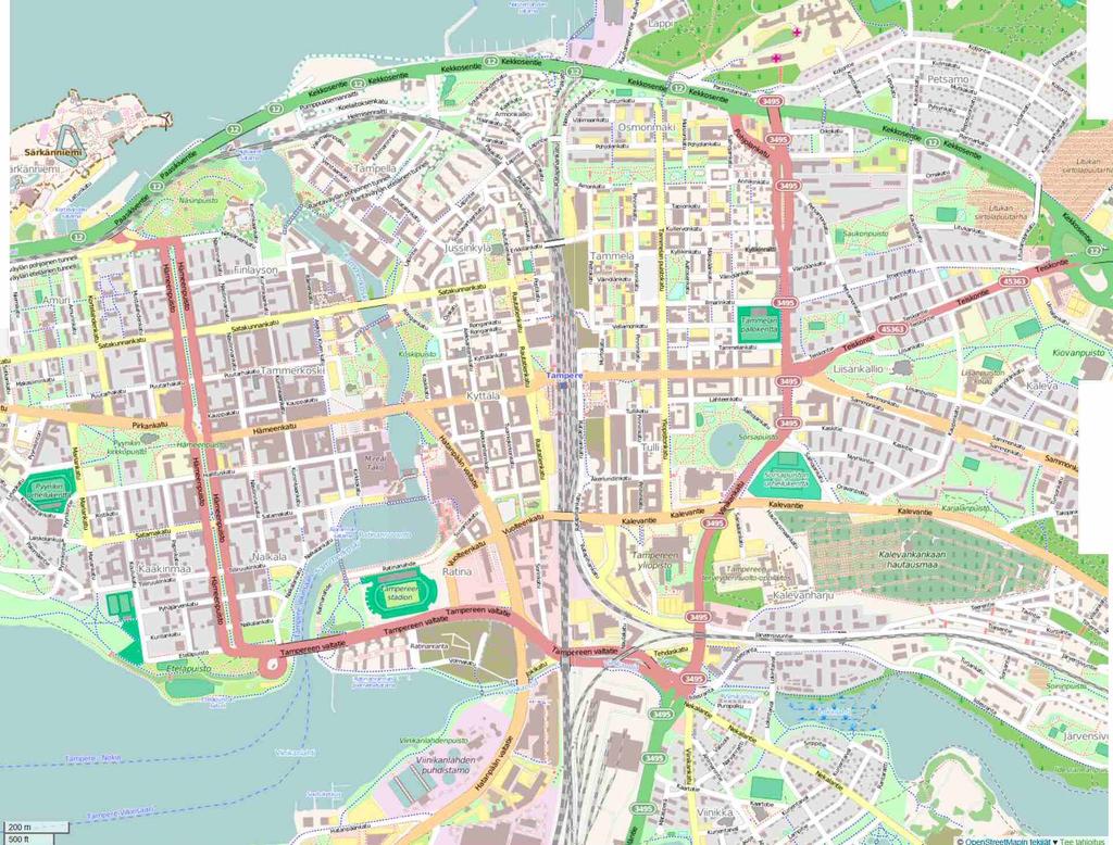 UF KAUPUNKIKUDOKSET Kaupunki 1 km Vaasa 2013