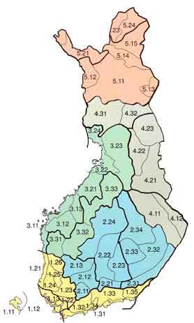 4.2 SUOMEN MAISEMA-ALUEET Suomen Kartaston maisema-alueet on luokiteltu aluejaossa hierarkkisesti kolmeen eri luokkaan niiden yhtenäisyyden perusteella.