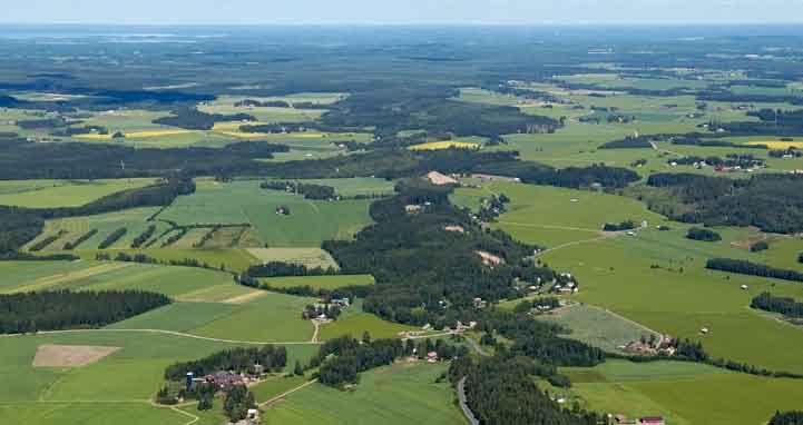 Kuva 58. Kärkölän Myllykylä sijaitsee I Salpausselän ja Teuronjoen leikkauskohdassa.