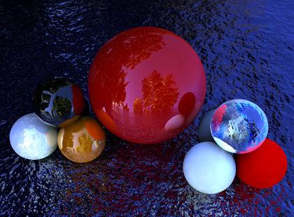 04, 11.) 3.2.9 HDRI Myös HDR-kuvia voi käyttää valaistukseen. Siinä pallo- tai kuutiomainen taustakuva määrittää valonlähteet.