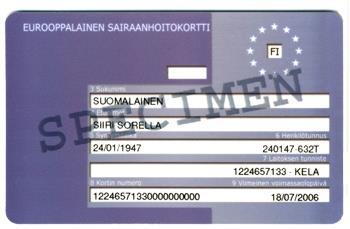 Terveydenhuolto EU kansalaiset EU/ETA maissa tai Sveitsissä Eurooppalainen sairaanhoitokortti (EHIC) Välttämätön julkinen terveydenhoito paikallisin