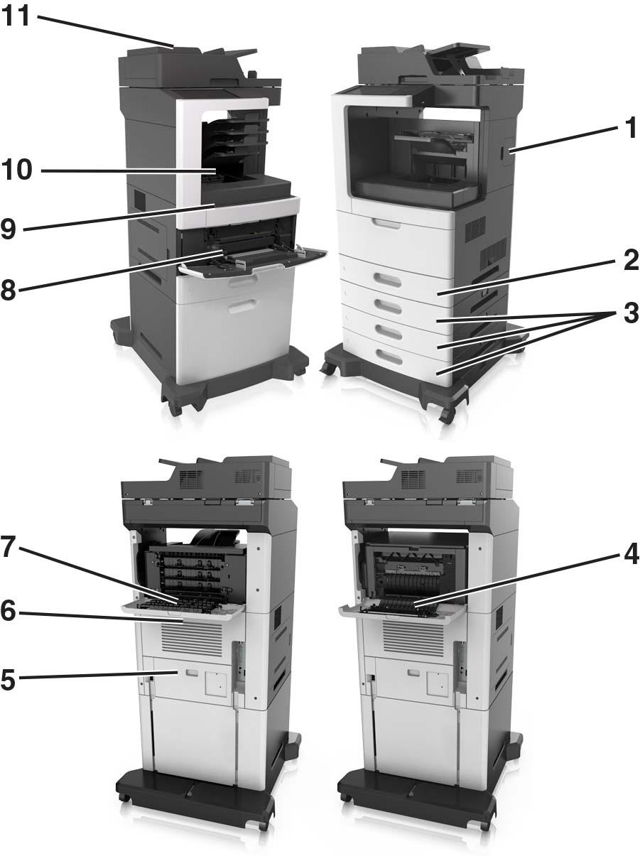 Tukosten poistaminen 269 Kun Tukosselvitys-asetuksena on Käytössä tai Automaattinen, tulostin tulostaa juuttuneet sivut uudelleen.