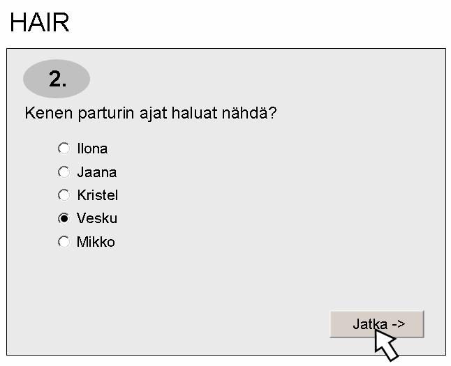 saavuttaa optimaalisesti [Lauesen01]. Tavoittele ensin käytön tehokkuutta. Piirrä käyttötilanteessa tarvittavat tiedot samaan ikkunaan kerralla näkyviin.