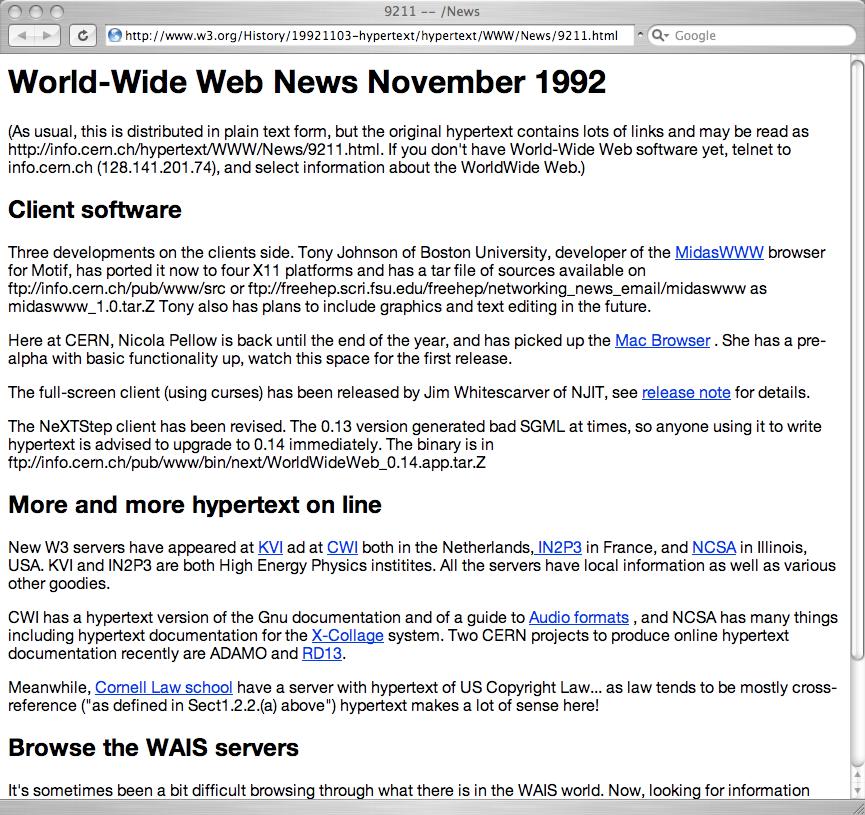 4 / 31 Webin lyhyt historia 1992: ensimmäisiä selaimia Syksyllä 1992 info.