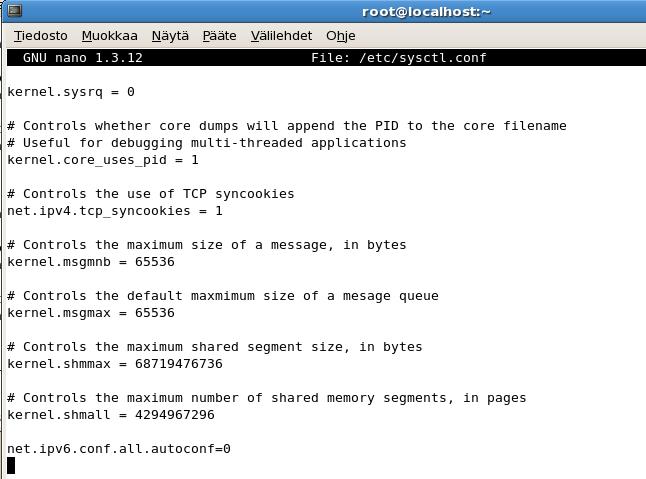 12 Verkkokorttien IP-asetukset määritellään ifcfg-eth( )-tiedostoissa. Tiedostot löytyvät poluista /etc/sysconfig/network-scripts/ifcfg-eth( ). Kuvassa 4. näkyy ifcfg0- tiedoston sisältö.