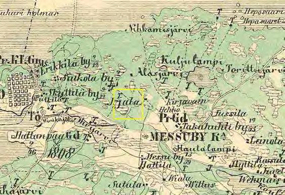 2.2 Katsaus alueen historiaan Alue ja sen lähiympäristö ovat olleet kuninkaan kartaston perusteella 1700-1800-lukujen vaihteessa metsää.