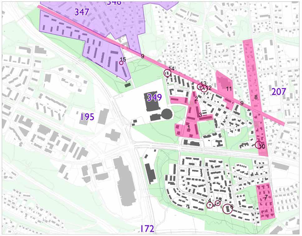 2.7 Yhteenveto Selvitysalueella on tehty useita eritasoisia inventointeja ja selvityksiä. Viereiseen karttaan on koottu kaikki tässä luvussa esitetyt arvokohteet.