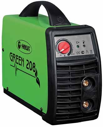säästä 50 Helvi Green 208 HITSAUSINVERTTERI Uuden sukupolven ammattilaatuinen hitsausinvertteri, soveltuu puikko / TIG hitsaukseen, elektronisesti ohjattu, teho 2kW,l Uo 70, säätöalue 5-200 A60%