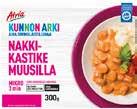 tai broilerikastike ja riisi 300 g (3,33/kg) 1,- /