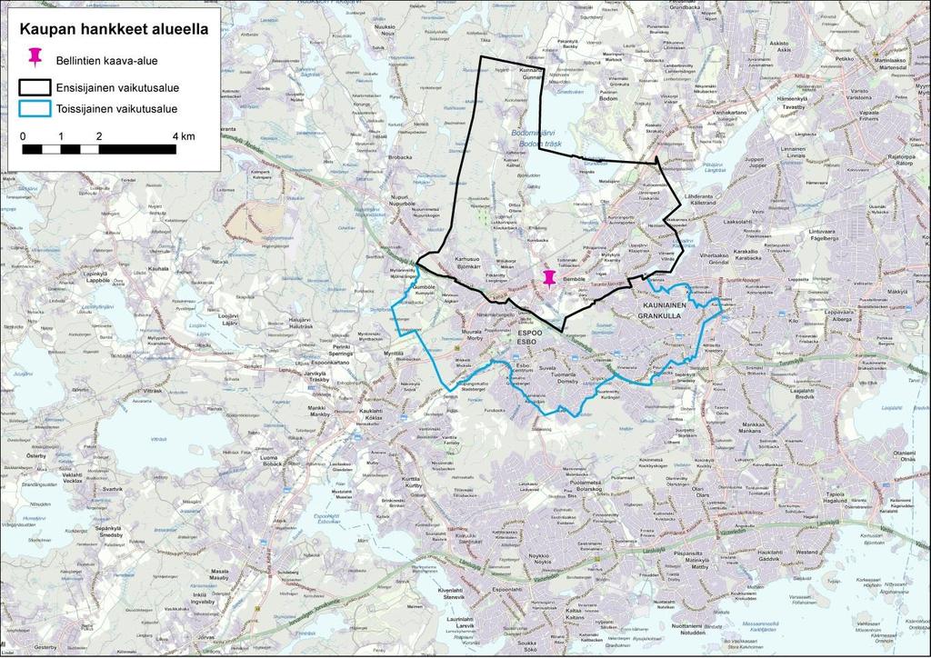 8 2.2 Kaupan hankkeet lähialueella Seuraavalla kartalla (Kuva 9) on esitetty kaupan hankkeet lähialueella.